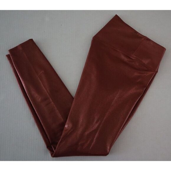 Nike Women's Sz XS Red Metallic Nike One Icon Clash 7/8 Tight Fit Leggings $85 - Picture 9 of 11
